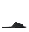 The Row Frances Slipper Open Toe Flats In Black