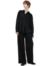The Row Silk Button-down Shirt In Black