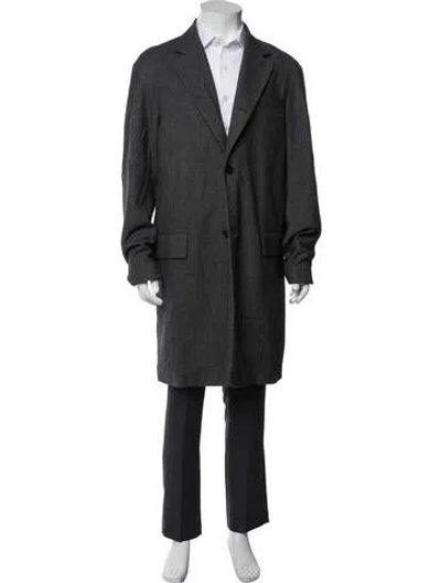Pre-owned The Row Silk Coat In Grey