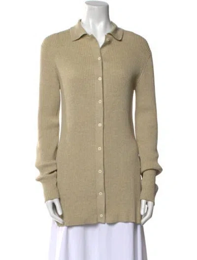 Pre-owned The Row Silk Crew Neck Sweater In Neutral