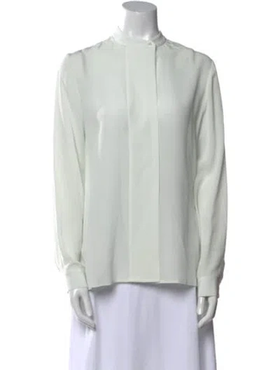 Pre-owned The Row Silk Crew Neck Sweatshirt W/ Tags In Blue