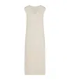 The Row Folosa Open-knit Maxi Silk Dress In White
