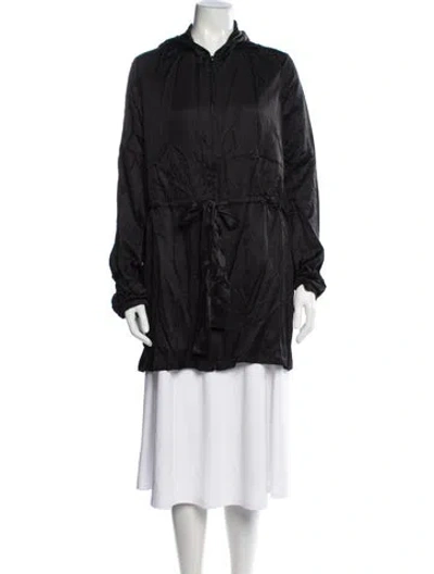 Pre-owned The Row Silk Jacket In Black