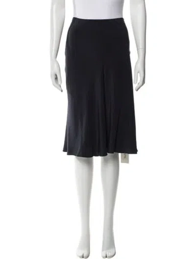 Pre-owned The Row Silk Knee-length Skirt In Blue
