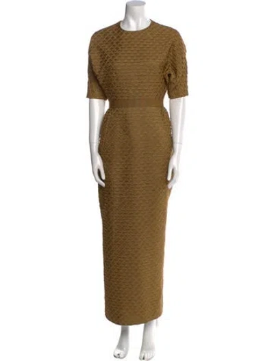 Pre-owned The Row Silk Long Dress In Gold