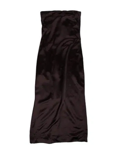 Pre-owned The Row Silk Long Dress In Red