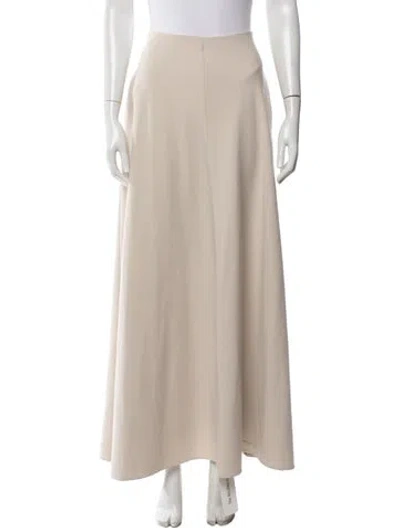 Pre-owned The Row Silk Long Skirt In Gray