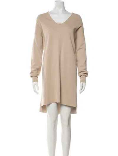 Pre-owned The Row Silk Midi Length Dress In Neutrals