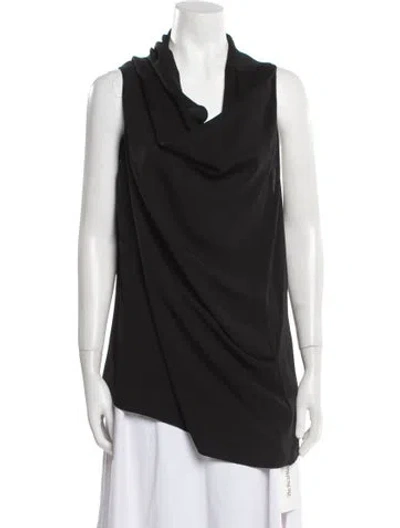 Pre-owned The Row Silk Midi Length Skirt In Black