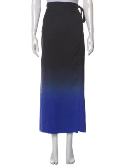 Pre-owned The Row Silk Midi Length Skirt In Black