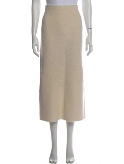 Pre-owned The Row Silk Midi Length Skirt In Neutral