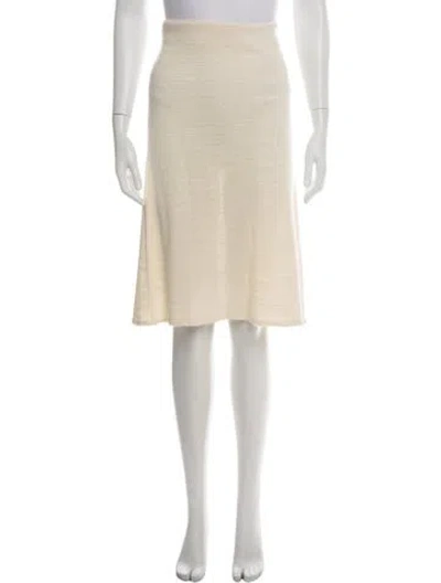 Pre-owned The Row Silk Midi Length Skirt W/ Tags In Green