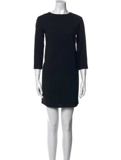 Pre-owned The Row Silk Mini Dress In Black