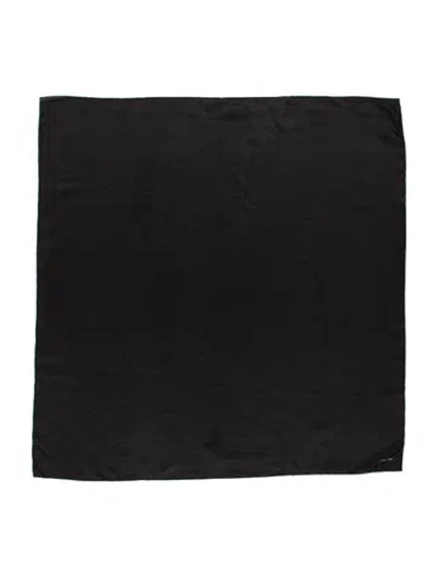 Pre-owned The Row Silk Scarf In Black