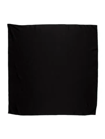Pre-owned The Row Silk Scarf In Black