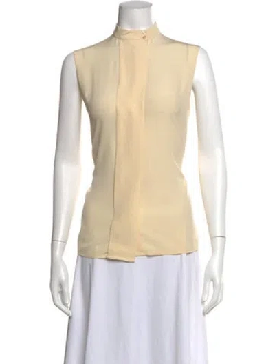 Pre-owned The Row Silk Sleeveless Blouse In Neutrals