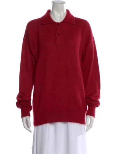 Pre-owned The Row Silk Sweater In Red