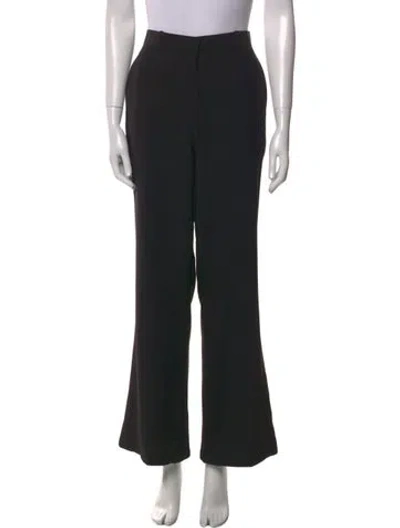 Pre-owned The Row Silk Wide Leg Pants In Black