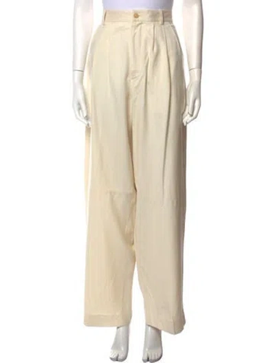 Pre-owned The Row Silk Wide Leg Pants W/ Tags In Neutral