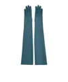 The Row Simon Gloves In Blue