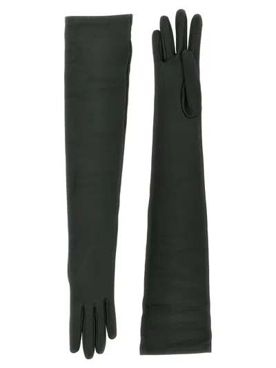 The Row 'simon' Gloves In Green
