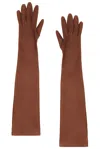 The Row Simon Gloves In Oak