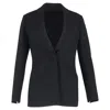 The Row Single-breasted Blazer In Black Wool In Black