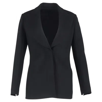 The Row Single-breasted Blazer In Black Wool