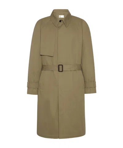 The Row Single-breasted Trench Coat In Brown