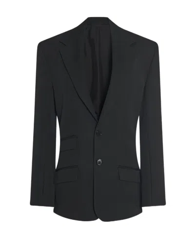 The Row Single-breasted Wool Suit Jacket In Black