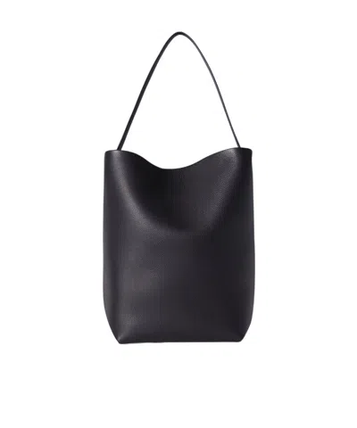 The Row Single-handle Backpack In Midnight Black