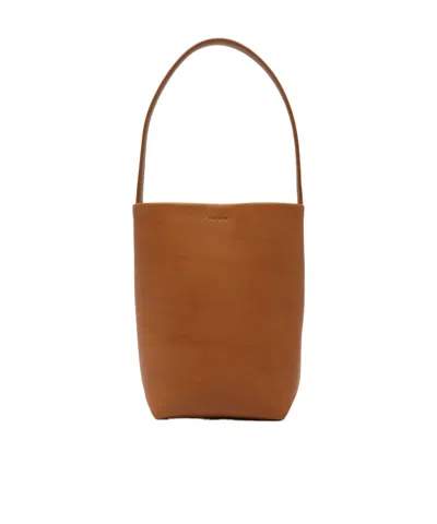 The Row Single Handle Shoulder Bag In Brown