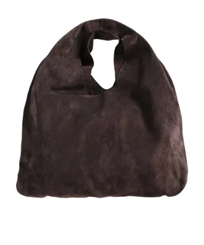 The Row Single Handle Tote Bag In Brown