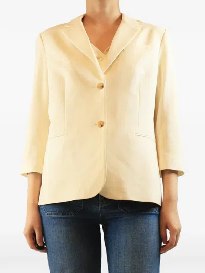 Pre-owned The Row Single-breasted Blazer In Neutrals