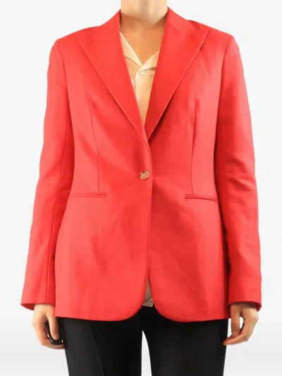 Pre-owned The Row Single-breasted Blazer In Red