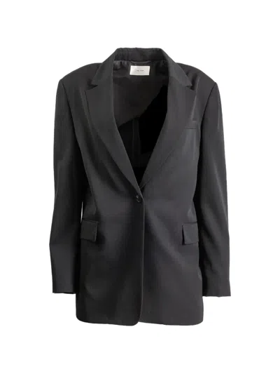The Row Single-breasted Notched-lapels Blazer In Black