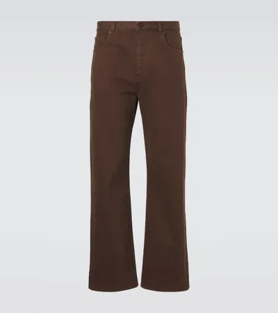 The Row Siouxie Wide-leg Jeans In Brown