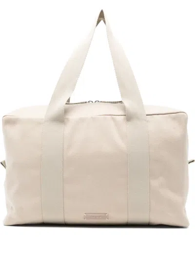 The Row Sisal Duffle Tote Bag In Neutral