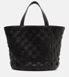 The Row Sisal Leather Tote Bag In Black