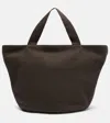 The Row Sisal Medium Canvas Tote Bag In Brown