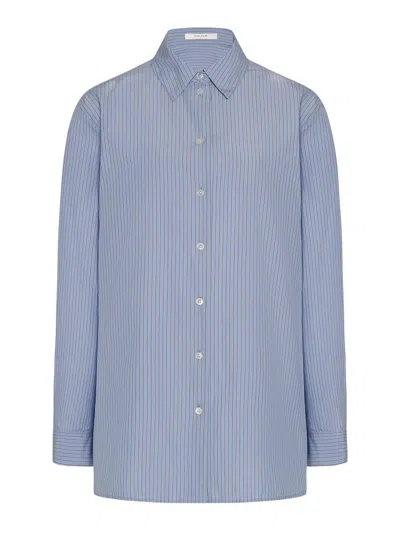 The Row Sisilia Cotton Shirt In Nude