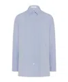The Row Sisilia Long-sleeved Shirt In Gray