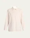 The Row Caster Shirt In Ivory  Brick