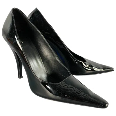 Pre-owned The Row Size 7 Black Patent Leather Pointed Toe Pumps