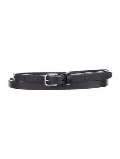 Pre-owned The Row Skinny Leather Belt W/ Tags In Black