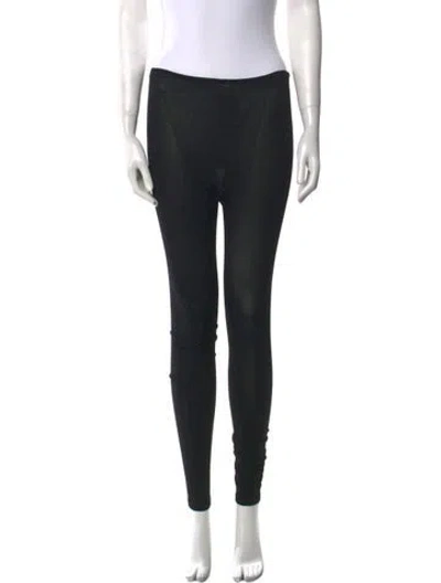 Pre-owned The Row Skinny Leg Pants In Black