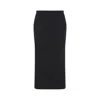 The Row Black Mathias Midi Skirt In Blue