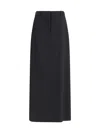The Row Seraphyne Virgin Wool Skirt In Black