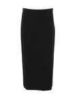 The Row Rear Slit Matias Cady Pencil Skirt In Black