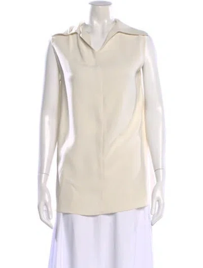 Pre-owned The Row Sleeveless Blouse In Neutral